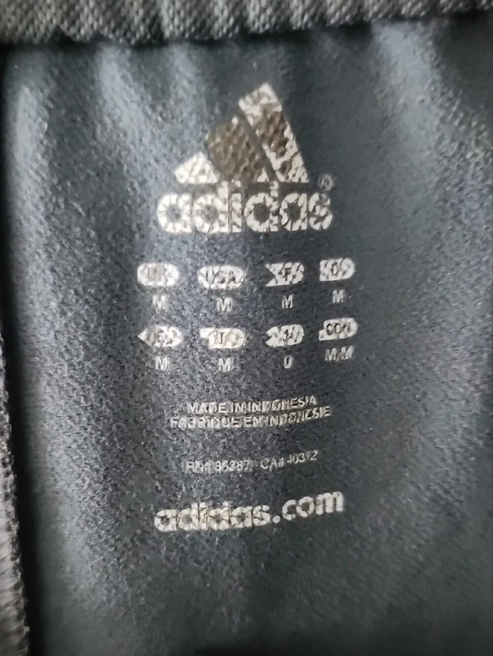 adidas Gray Track Pants with Black Side Stripes